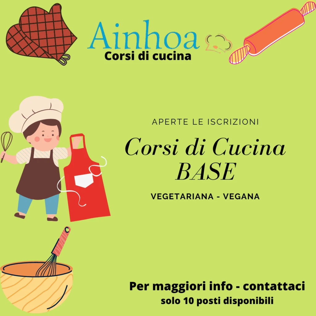 Corsi cucina vegetariana e vegana