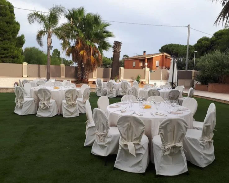 Dettaglio piatti matrimonio Ainhoa